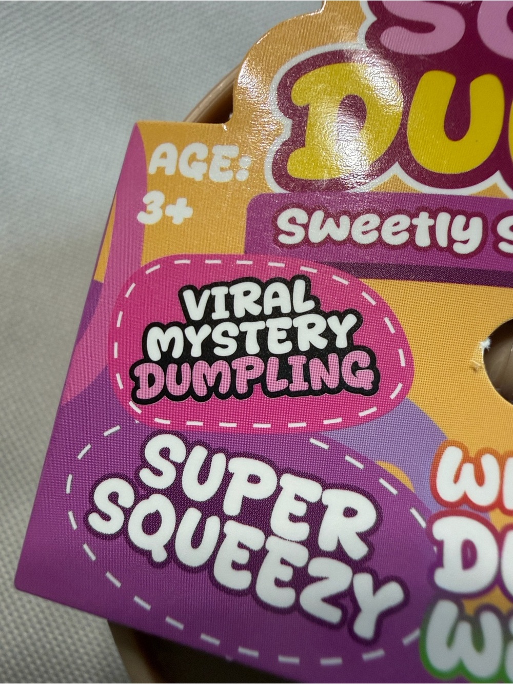 Viral Mystery Scent! Super Squeezy Dumpling Squishy Toy- NWT - Picture 4 of 7